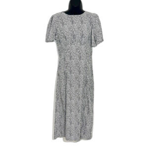 MISSGUIDED Black White Dalmatian Print Dress Size 6